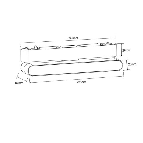 Reflektor Magnetic Slim Fizz 12W LED 4000K biały