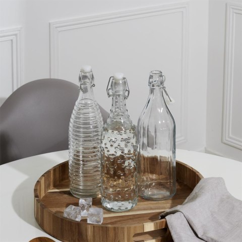 Butelka szklana 1L gładka