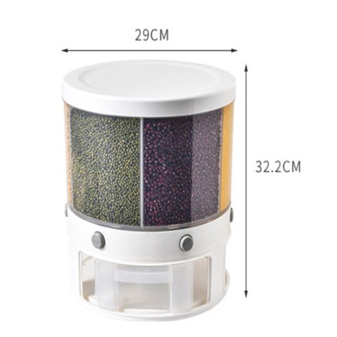 Dozownik obrotowy 6 komórek po 1,5L