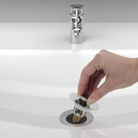 Korek do zlewu uniwersalny 6cm chromowany