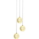 Lampa wisząca Brillant 3 złota LED CCT