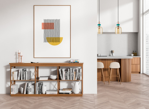 Lampa wisząca kolorowa pojedyncza do kuchni, korytarza, Busco PND-30263-1B-BRO-AMB