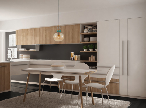 Lampa wisząca kolorowa Busco PND-30263-1A-BRO-AMB