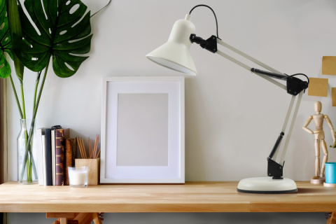 Lampka biurkowa biała Tiago TB-29743-BG