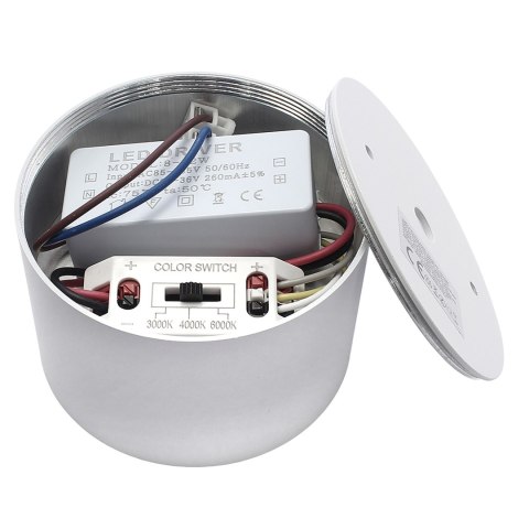 Oprawa Sufitowa LED PZE-MKL907 9W CCT 3000K-6000K Biała IP54