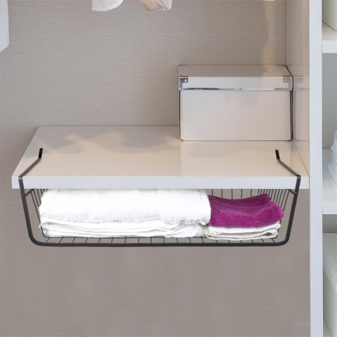 Podwieszany kosz podpółkowy L czarny