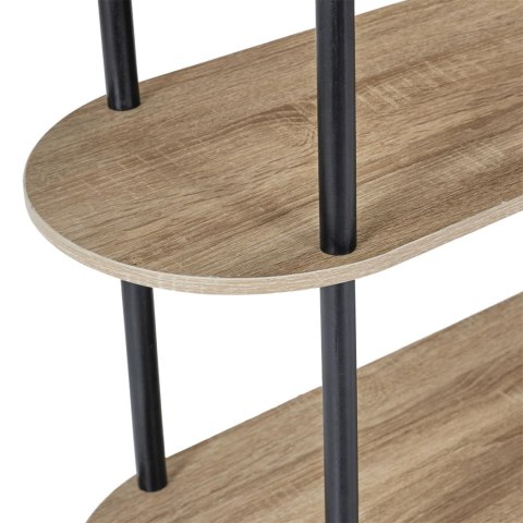 Regał Cobe 4 półki naturalny/czarny