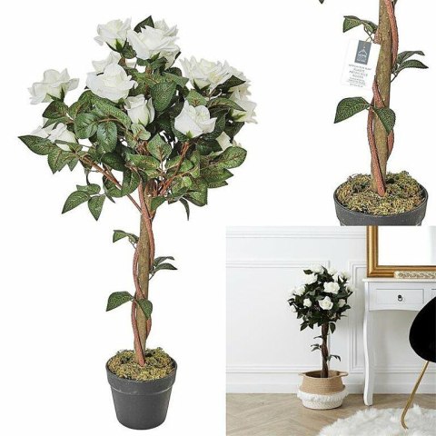 Sztuczna roślina Róża 90cm w donicy