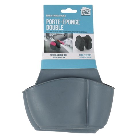 Uchwyt na gąbki do zlewu podwójny
