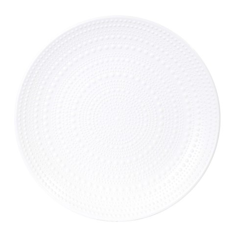 Zestaw 2 okrągłych stolików biały/naturalny