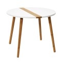 Zestaw 2 stolików kawowych Paraiba biały/naturalny