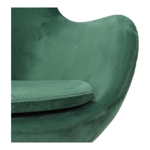 Fotel Jajo Velvet zielone/ złota podstawa