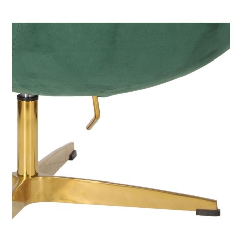 Fotel Jajo Velvet zielone/ złota podstawa