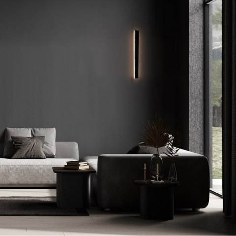 Kinkiet Bodo 40 cm czarny IP54 LED CCT