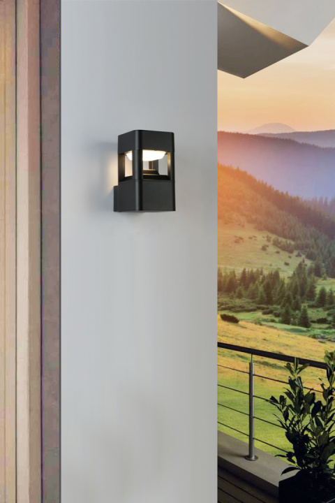 Kinkiet elewacyjny zewnętrzny Nutri OWL-22982-BK