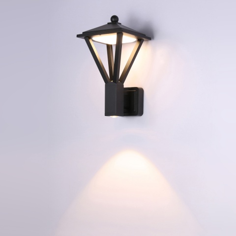 Kinkiet ewelacyjny zewnętrzny Bons OWL-22474-BK