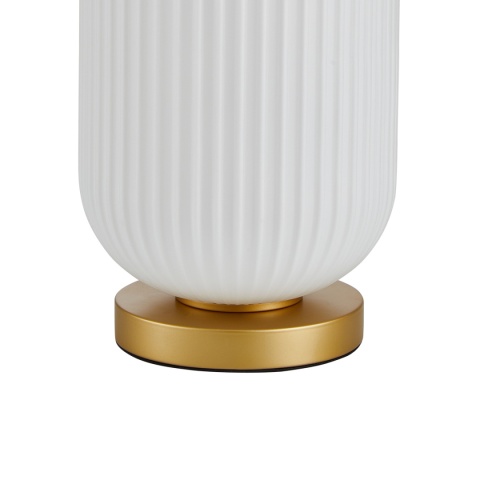 Lampa stołowa, biurkowa biała Olmeto TB-28798-1-GD-WH