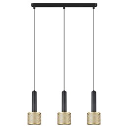 Lampa wisząca Amo czarno-złota 3xE27