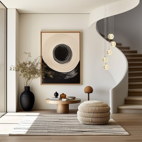 Lampa wisząca Brillant 5 złota LED CCT