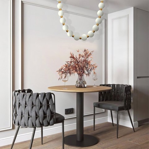 Lampa wisząca Dorado Rope 3 m złota LED CCT