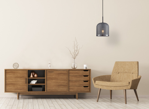 Lampa wisząca Renti PND-25205-1L-BK-SG