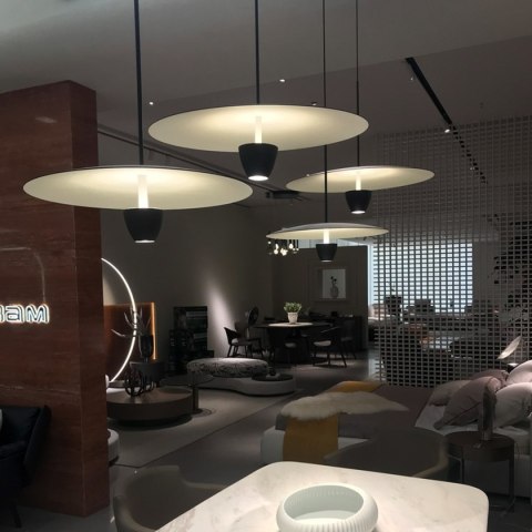 Lampa wisząca Ufo M czarna LED CCT