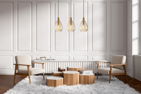 Lampa wisząca ZULO PND-27812-3-BRO-AMB
