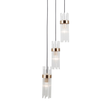 Lampa wisząca kryształowa TARASO PND-40760-3-HBR
