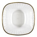 Miska Mirage 25,6cm złoty brzeg plastikowa