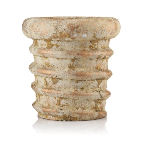 Doniczka, osłonka dekoracyjna ZERO SWIRL- L krem