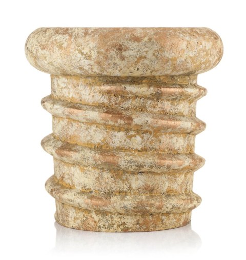 Doniczka, osłonka dekoracyjna ZERO SWIRL- XL krem