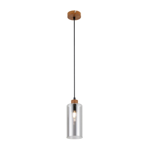 Lampa wisząca klosz dymiony NASTER PND-23051-1-WO