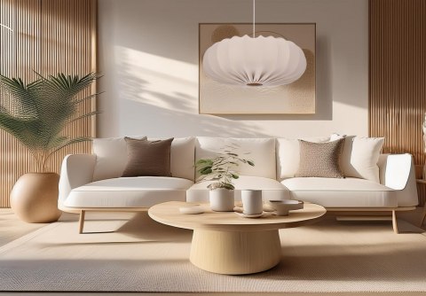 CAFEE' lampa wisz¹ca 66cm bia³y 1x40W E27 aba¿ur frappe