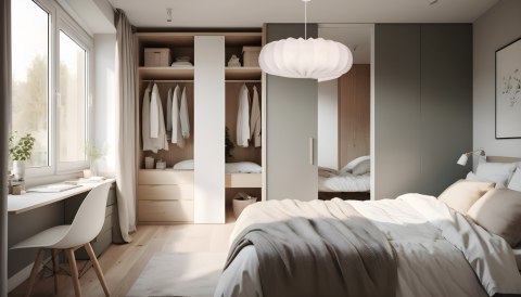 CAFEE' lampa wisz¹ca 66cm bia³y 1x40W E27 aba¿ur latte