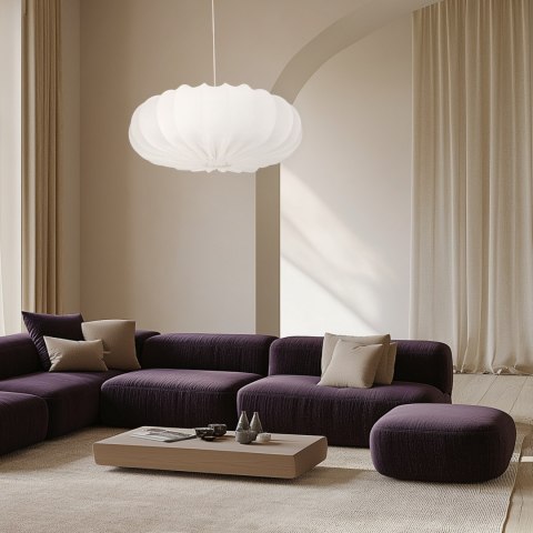 CAFEE' lampa wisz¹ca 66cm bia³y 1x40W E27 aba¿ur latte