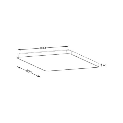 CL12100007-GD SIERRA LAMPA SUFITOWA ZŁOTA/GOLD