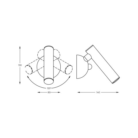 KINKIET LOYA CHROME W0461-01A-F4F4