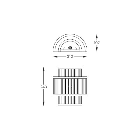KINKIET SERGIO ZŁOTY/GOLD W0528-02B-V6AC
