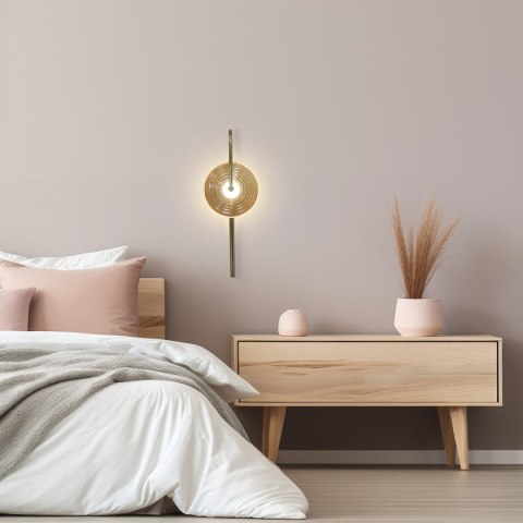 Kinkiet Plato bursztynowy LED CCT