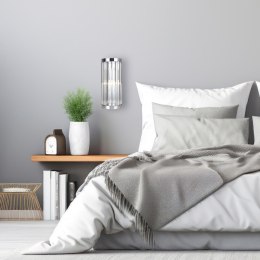 Kinkiet kryształowy do salonu, sypialni, łazienki Vetro chrom LP-2910/1W CH