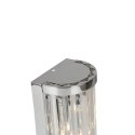 Kinkiet kryształowy do salonu, sypialni, łazienki Vetro chrom LP-2910/1W CH