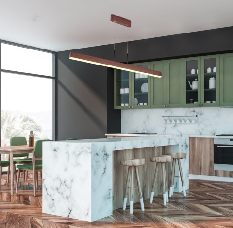 LAMPA SUFITOWA WISZĄCA CANDELLUX APETI COCONUT LED BRĄZOWY 4000K