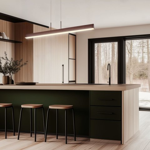 LAMPA SUFITOWA WISZĄCA CANDELLUX APETI COCONUT LED BRĄZOWY 4000K