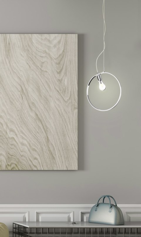 LAMPA SUFITOWA WISZĄCA CANDELLUX APETI SKIROS LED+12W LED CHROMOWY 4000K