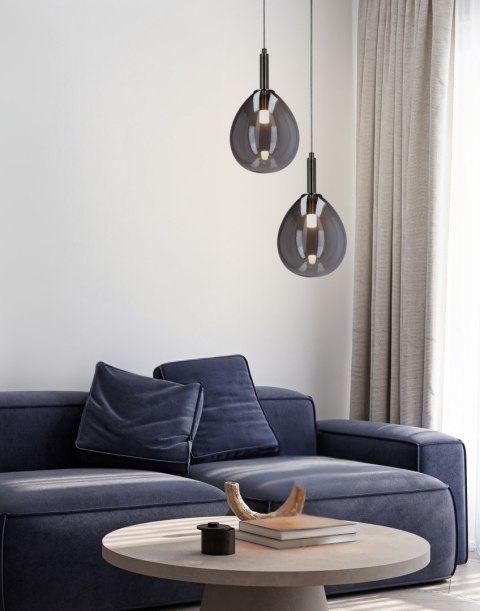 Lampa Wisząca Lukka LEDEA 50133211 LED 6W Szkło Srebrny