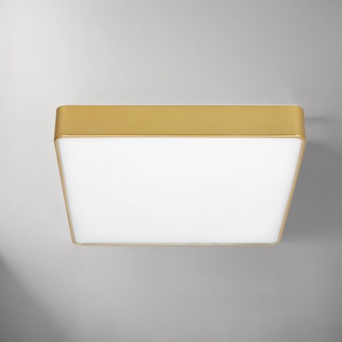 QUATTRO LAMPA PLAFON KWADRATOWY 30X30 12W LED ZŁOTY IP44