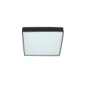 Quattro lampa sufitowa plafon kwadrat czarny 35x35 18W LED 4000K klosz bia³y