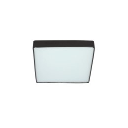 Quattro lampa sufitowa plafon kwadrat czarny 35x35 18W LED 4000K klosz bia³y