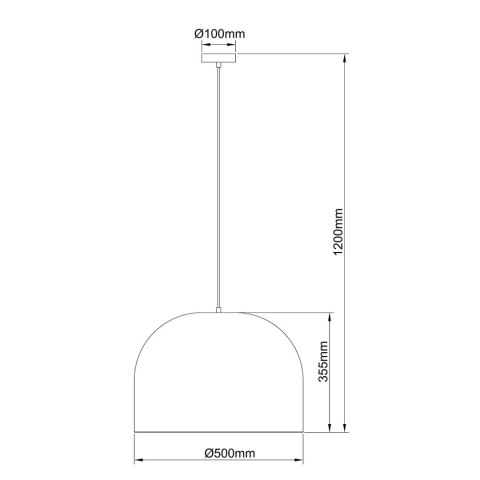 Rattanowa lampa wisząca Kanso 50 cm jasne drewno 1xE27