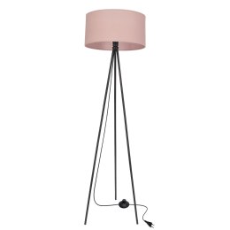 SHANTI lampa pod³ogowa czarny 1x40W E27 aba¿ur jasny wrzosowy